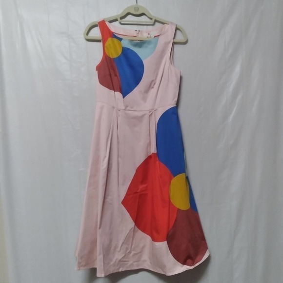 BODEN Pink Dress A Line Shift Petite 6 - Picture 2 of 13